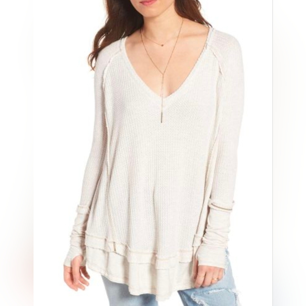 Free People Laguna Thermal Top White | Size XS